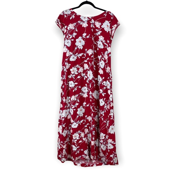 J. JILL | Red and White Floral Maxi Dress - Picture 2 of 10